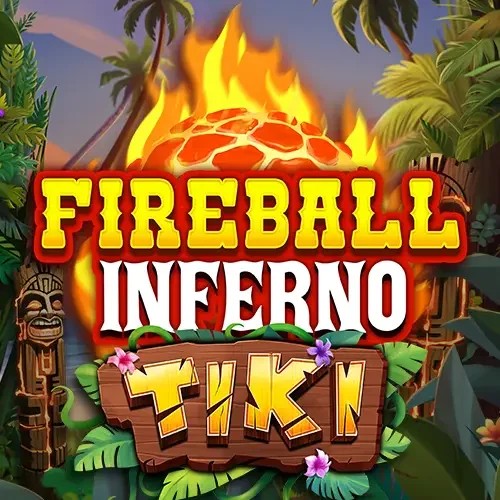 Official Slots logo: Fireball Inferno Tiki by NetEnt at BetOnRed Casino