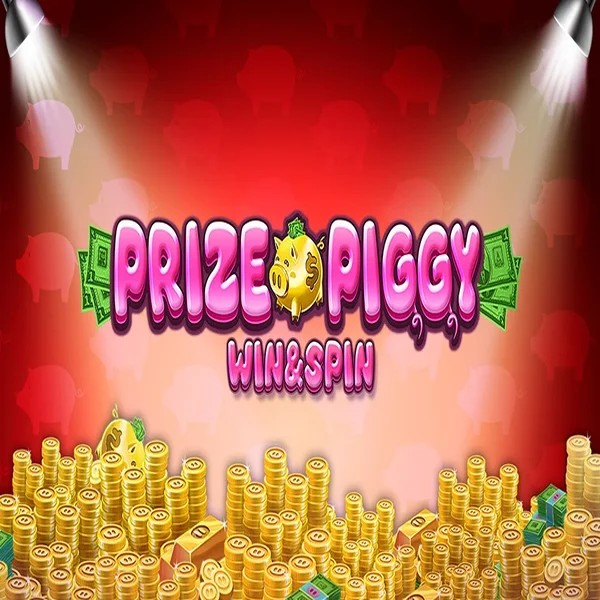 Prize Piggy Win & Spin slot logo by Inspired Gaming at BetOnRed Casino