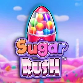 Sugar Rush game by Pragmatic Play – logo hosted on BetOnRed Casino