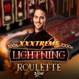 Official Live Casino logo: XXXtreme Lightning Roulette by Evolution at BetOnRed Casino